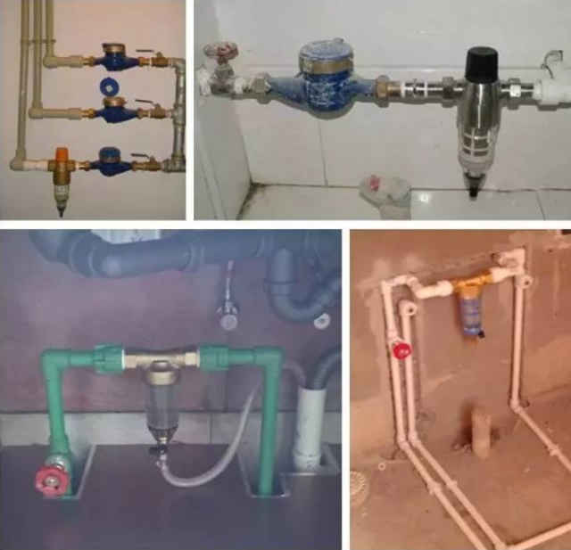 前置自沖過濾安裝圖解以及安裝后的效果圖，怎么安裝看此文即可！